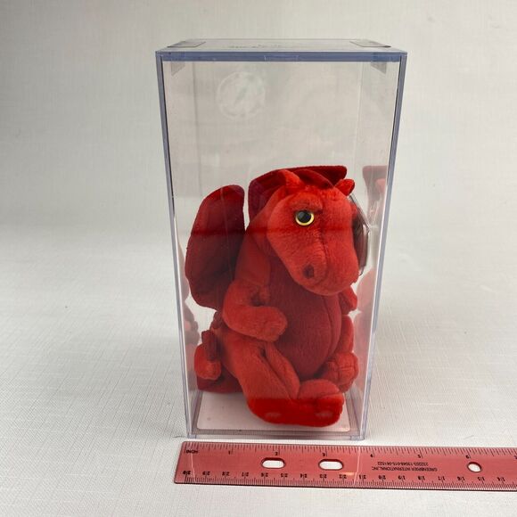 Ty Beanie Baby Y DDRAIG GOCH Red Dragon UK EXCLUSIVE! MWMT Beckys TRUE BLUE Auth - Picture 4 of 13